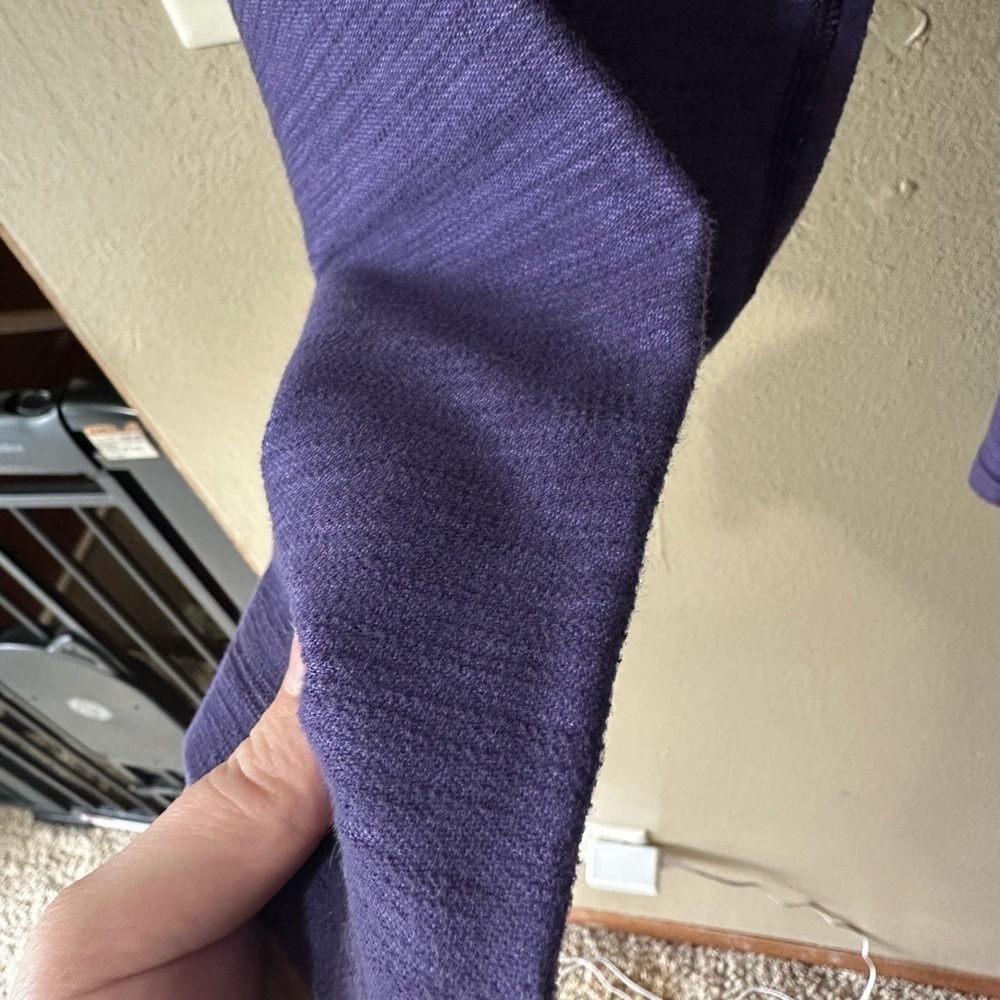lululemon athletica Purple Wide Leg Pants with Crisscross Waistband - Picture 6 of 9